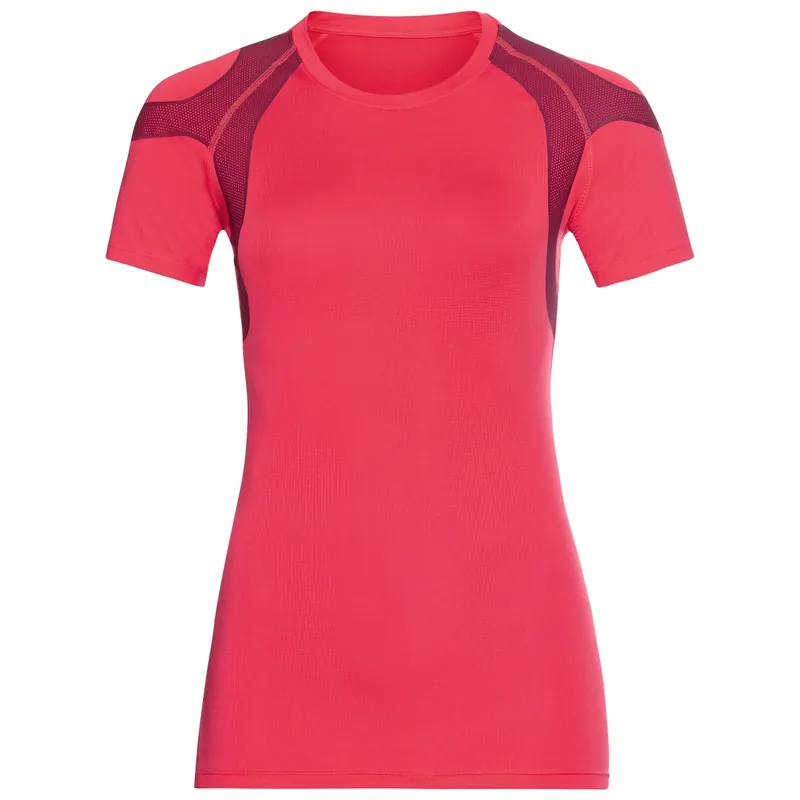 Aktuální Odlo T-shirt crew neck s/s ACTIVE SPINE (Purpurová) - Dámské běžecké triko Endorphin Republic