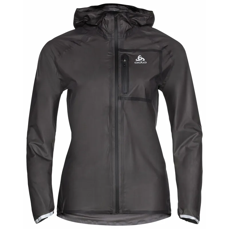 Objednat Nyní Odlo ZEROWEIGHT DUAL DRY WATERPROOF (Černá) - Dámská nepromokavá běžecká bunda Endorphin Republic