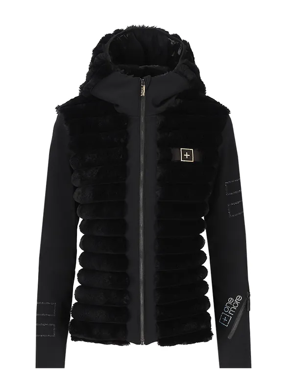 OneMore 451 - ECO-PADDED SOFTSHELL HOODY JACKET (Černá) - Dámská bunda Endorphin Republic Akce