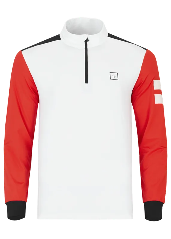 Nízká Cena OneMore 671 - MICROFLEECE T-NECKHALF ZIP (Bílá) - Pánská mikina Endorphin Republic