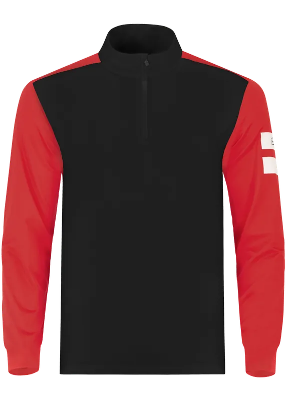 Zlevněný OneMore 671 - MICROFLEECE T-NECKHALF ZIP (Černá) - Pánská mikina Endorphin Republic