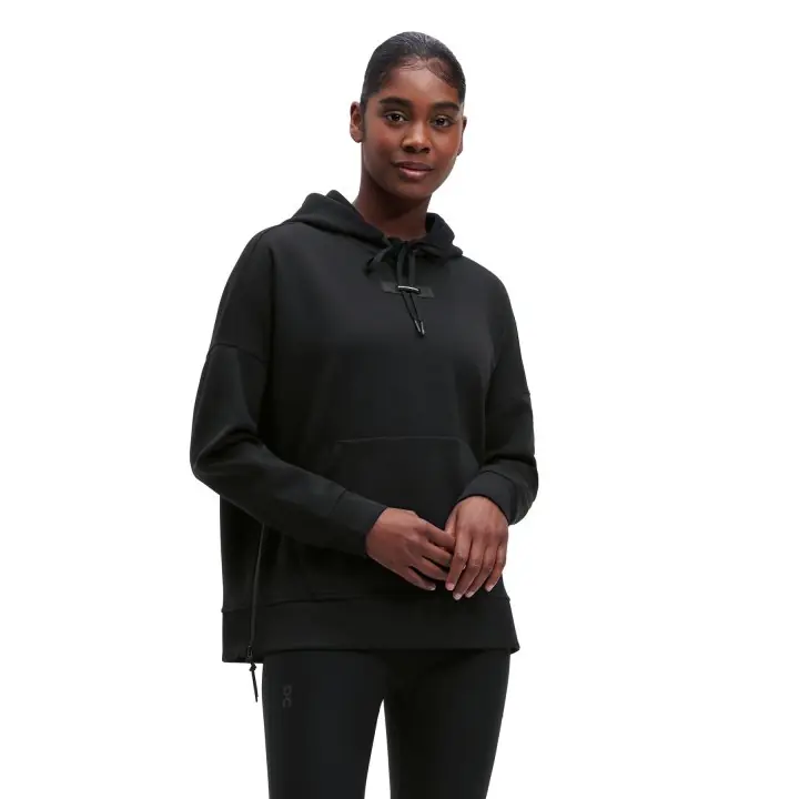 ON Hoodie (Černá) - Dámská běžecká mikina Endorphin Republic Značkový