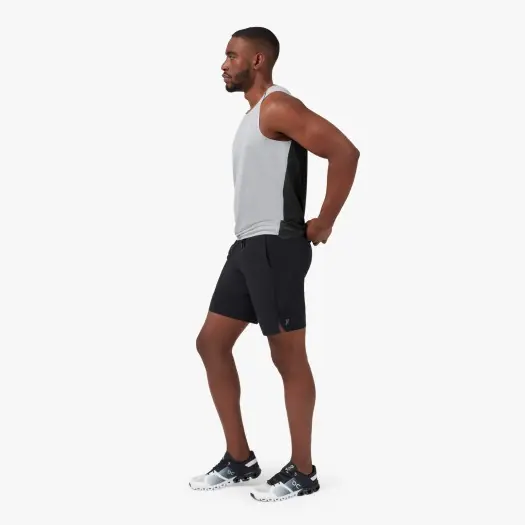 Oblíbený ON Hybrid shorts (Černá) - Pánské běžecké šortky 2v1 Endorphin Republic