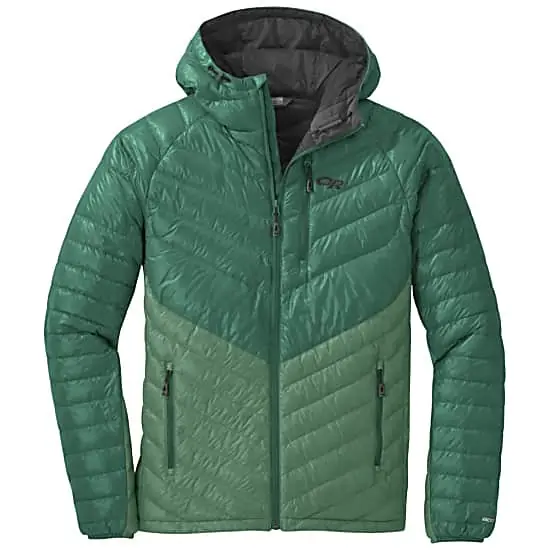 OR Men´s Illuminate Down Hoody (Zelená) - Pánská péřová bunda s kapucí Endorphin Republic Vysoce Kvalitní
