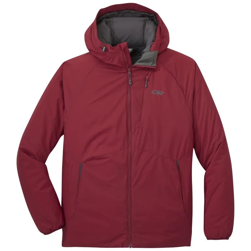 OR Men‘s Refuge Hooded Jacket (Červená) - Pánská bunda s kapucí Endorphin Republic Časově Omezené