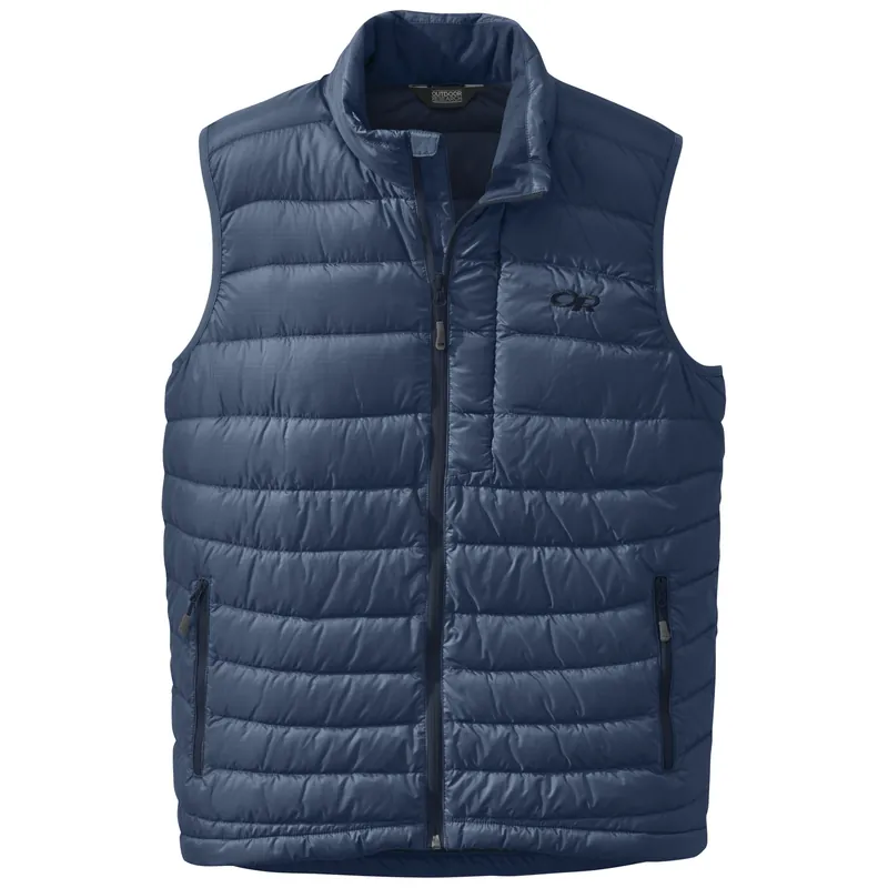 Hit Sezóny Outdoor Research Men‘s Transcendent Down Vest (Modrá) - Pánská vesta Endorphin Republic