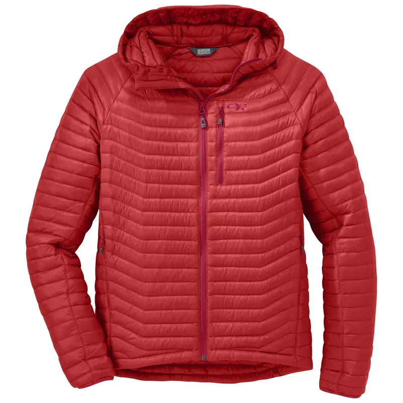 Časově Omezené Outdoor Research Men‘s Verismo Hooded Down Jacket (Červená) - Pánská bunda Endorphin Republic