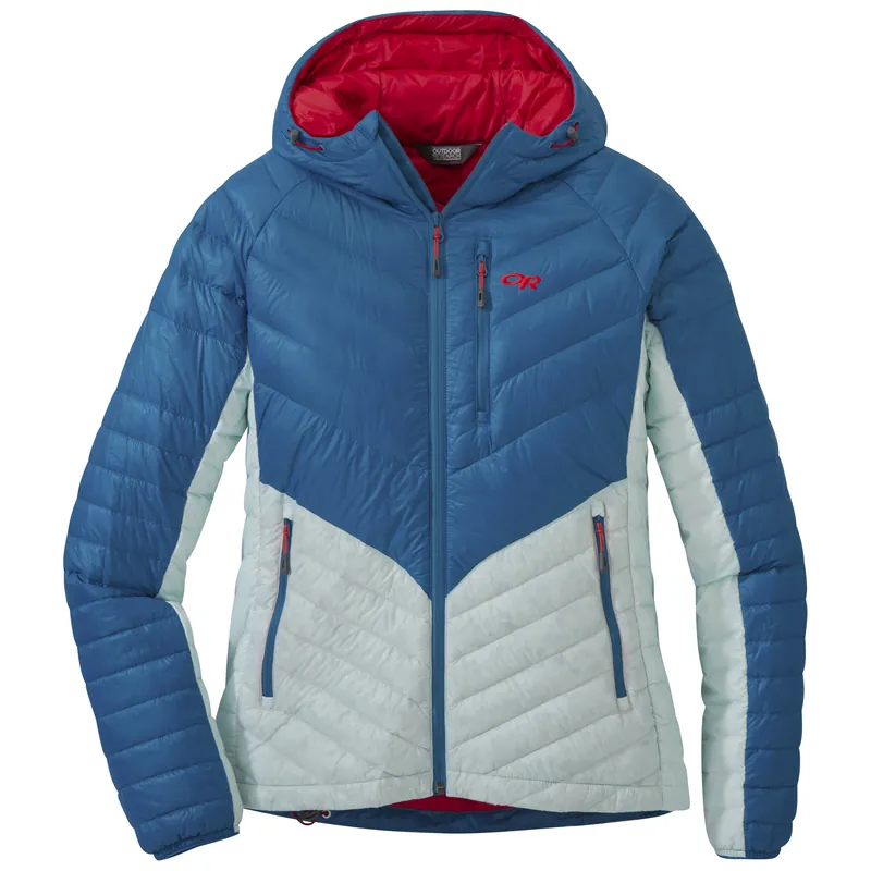 Omezená Nabídka OR Women‘s Illuminate Down Hoody (Modrá) - Dámská péřová bunda Endorphin Republic