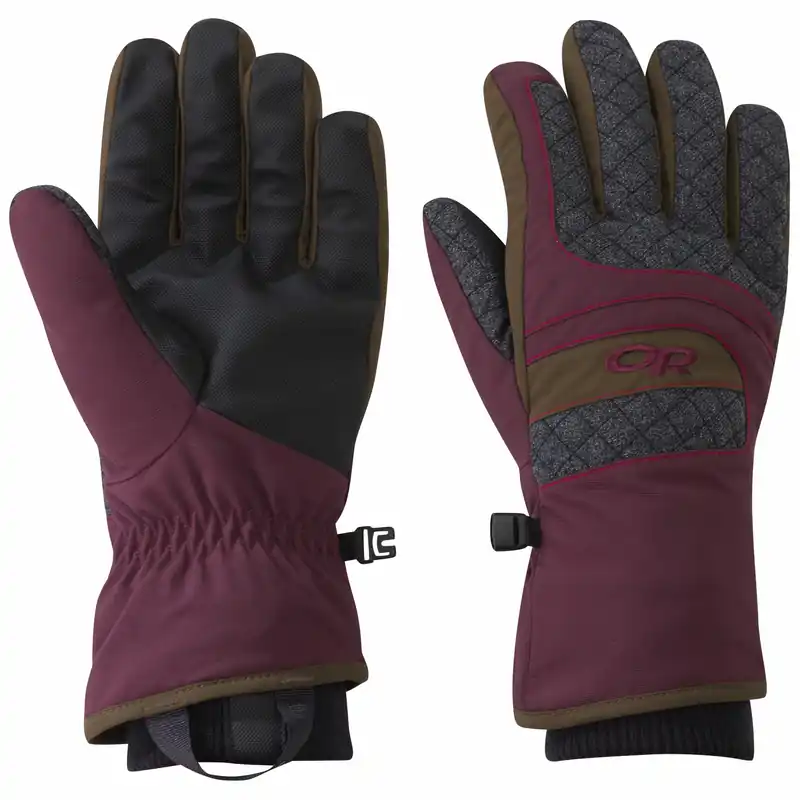OR Women‘s Riot Gloves (Šedá) - Dámské lyžařské rukavice Endorphin Republic Super Cena