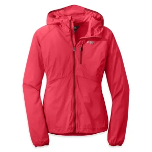 Zlevněný OR Women‘s Tantrum Hooded Jacket (Červená) - Dámská běžecká bunda s kapucí Endorphin Republic