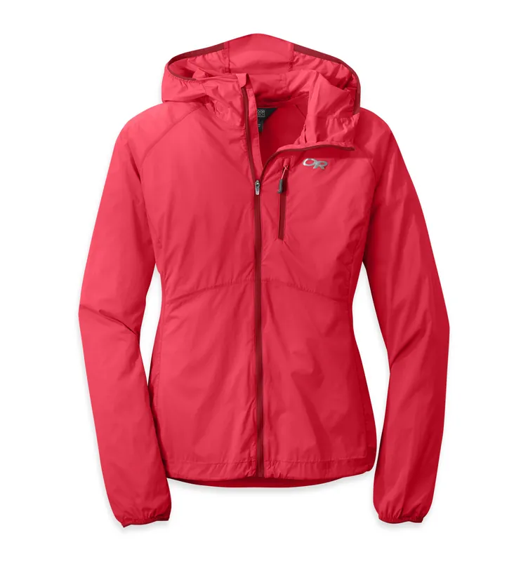 Zlevněný OR Women‘s Tantrum Hooded Jacket (Červená) - Dámská běžecká bunda s kapucí Endorphin Republic