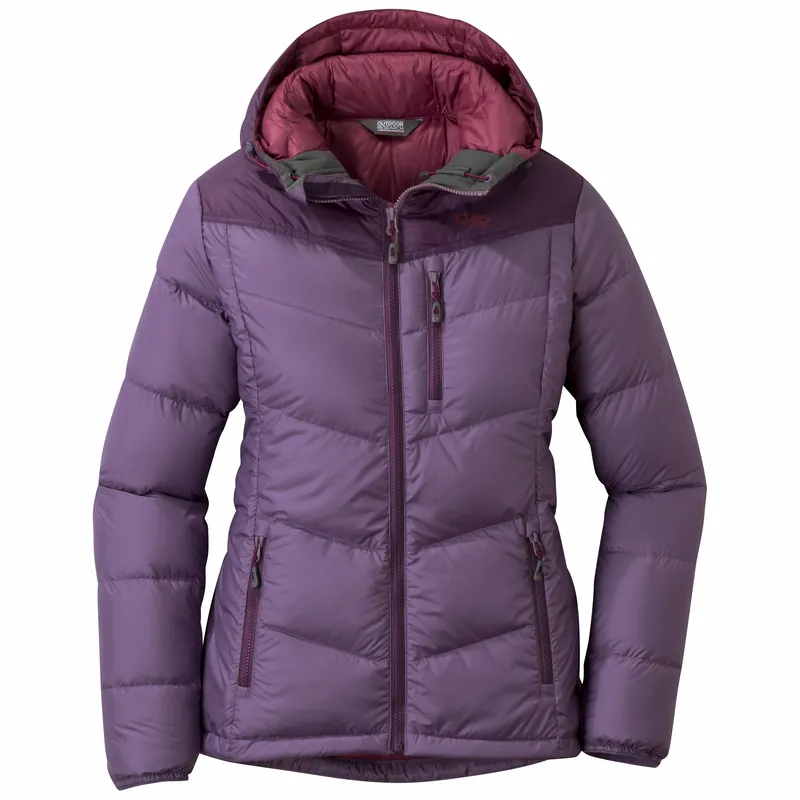 Zlevněný OR Women‘s Transcendent Down Hoody (Tyrkysová) - Dámská péřová bunda s kapucí Endorphin Republic