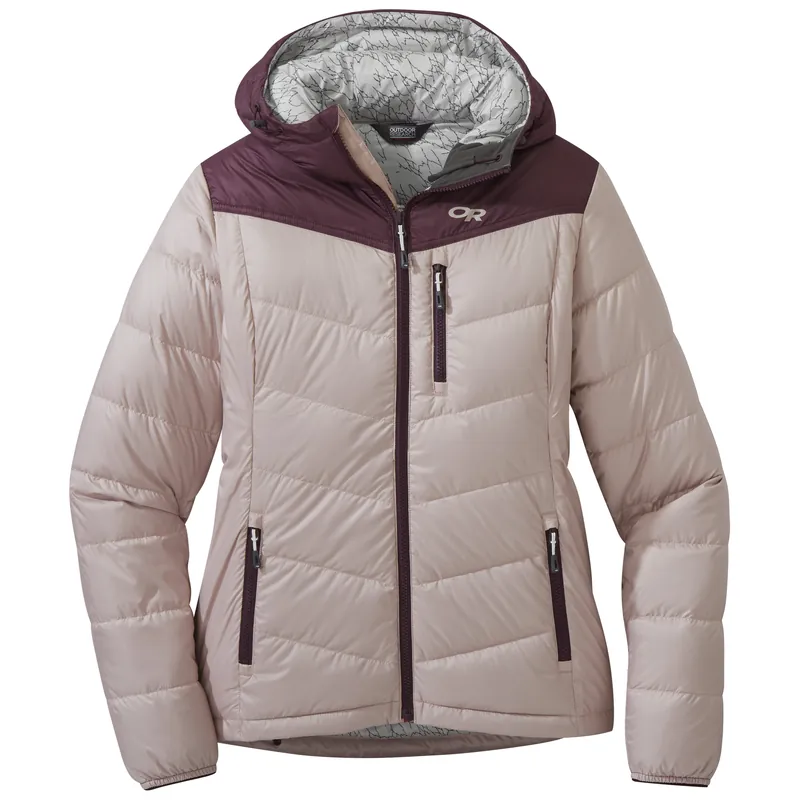 OR Women‘s Transcendent Down Hoody (Tmavě červená) - Dámská péřová bunda s kapucí Endorphin Republic Dokud Zásoby Vydrží