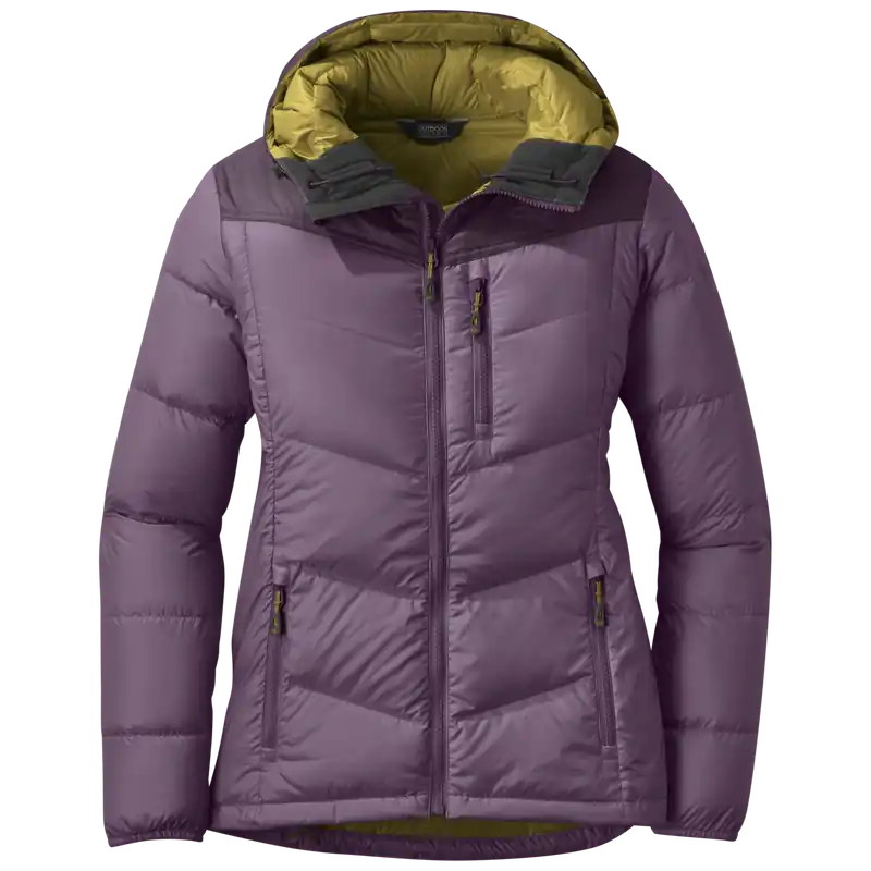 OR Women‘s Transcendent Down Hoody (Fialová) - Dámská péřová bunda s kapucí Endorphin Republic Aktuální