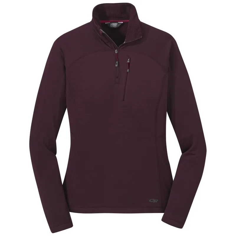 OR Women‘s Vigor Quarter Zip (Tmavě červená) - Dámská mikina Endorphin Republic Rychlé Dodání
