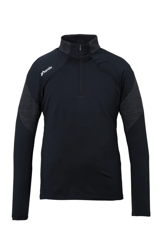 Phenix Alto 1/2 zip Tee (Černá) - Pánská lyžařská mikina Endorphin Republic Akční Nabídka