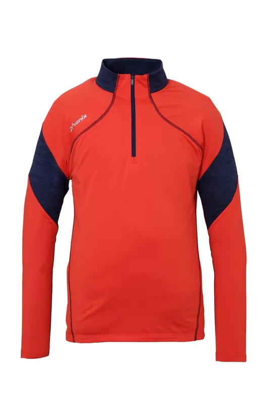 Phenix Alto 1/2 zip Tee (Červená) - Pánská lyžařská mikina Endorphin Republic Objednat Nyní