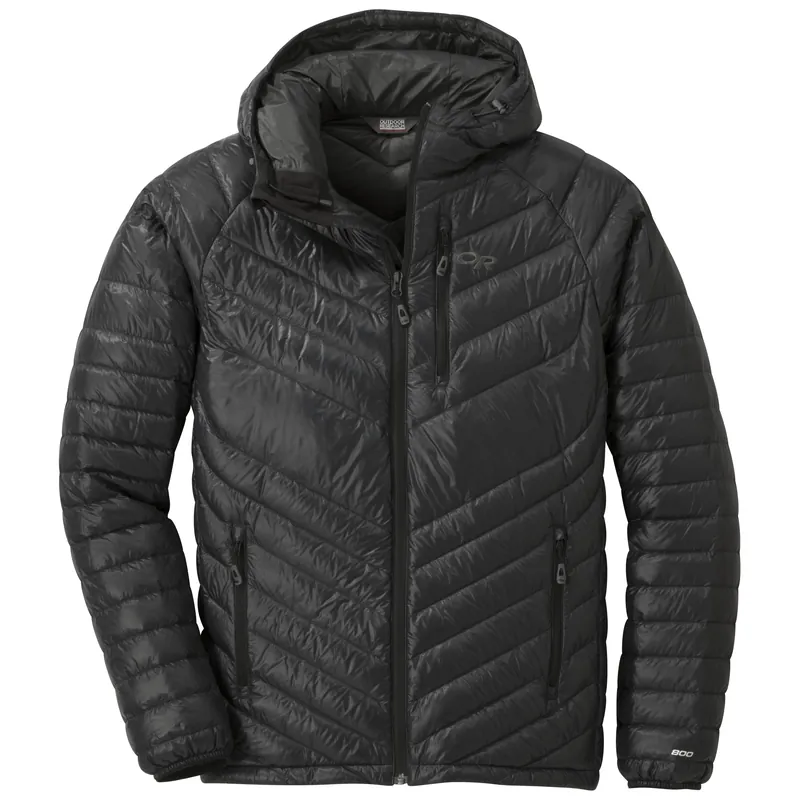 Autentický OR Men‘s Illuminate Down Hoody (Černá) - Pánská péřová bunda s kapucí Endorphin Republic