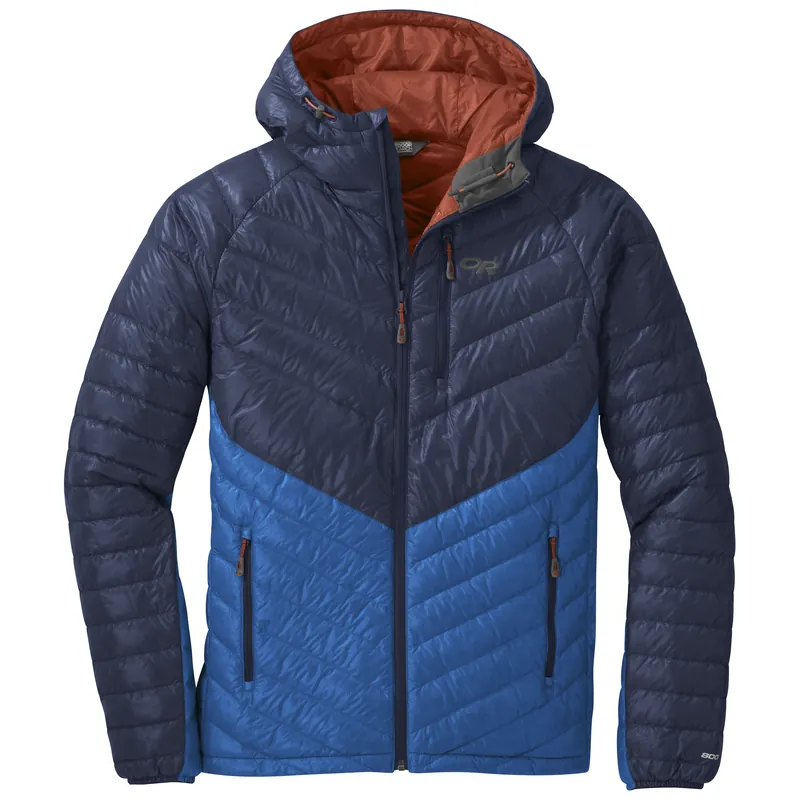 OR Men‘s Illuminate Down Hoody (Modrá) - Pánská péřová bunda s kapucí Endorphin Republic Akční Nabídka
