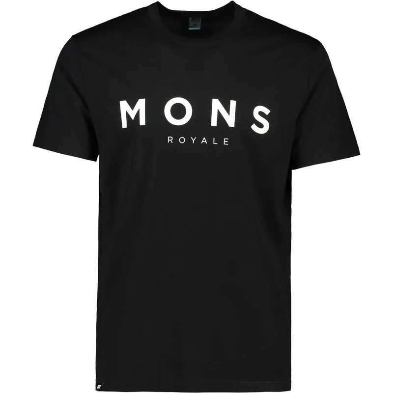 Mons Royale Icon T-shirt (Černá) - Pánské funkční merino triko Endorphin Republic Nejprodávanější
