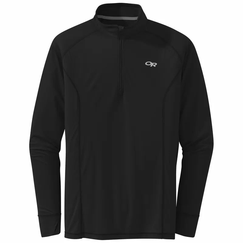 OR Men‘s Echo Qtr Zip (Černá) - Pánské triko Endorphin Republic Speciální Cena