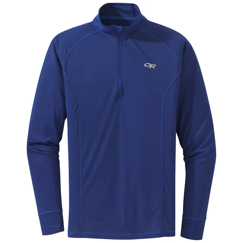 Ověřený OR Men‘s Echo Qtr Zip (Modrá) - Pánské triko Endorphin Republic