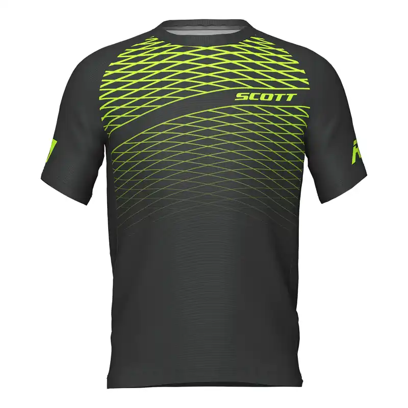 Autentický Scott Shirt M‘s RC Run (Černá) - Pánské běžecké triko s krátkým rukávem Endorphin Republic