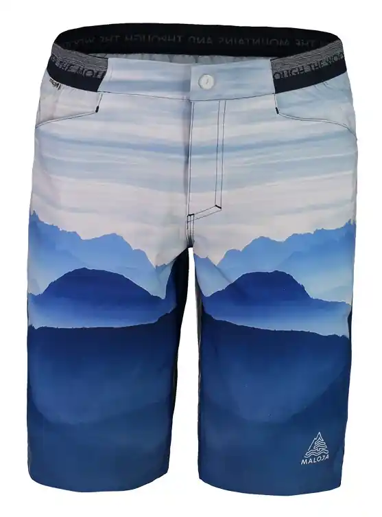 Pánské volné šortky Maloja GionM. Printed (Modrá) Endorphin Republic Koupit Online