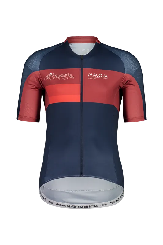 Hit Sezóny Maloja CranzM. 1/2 (Modrá) - Pánský cyklo dres s krátkým rukávem. Endorphin Republic
