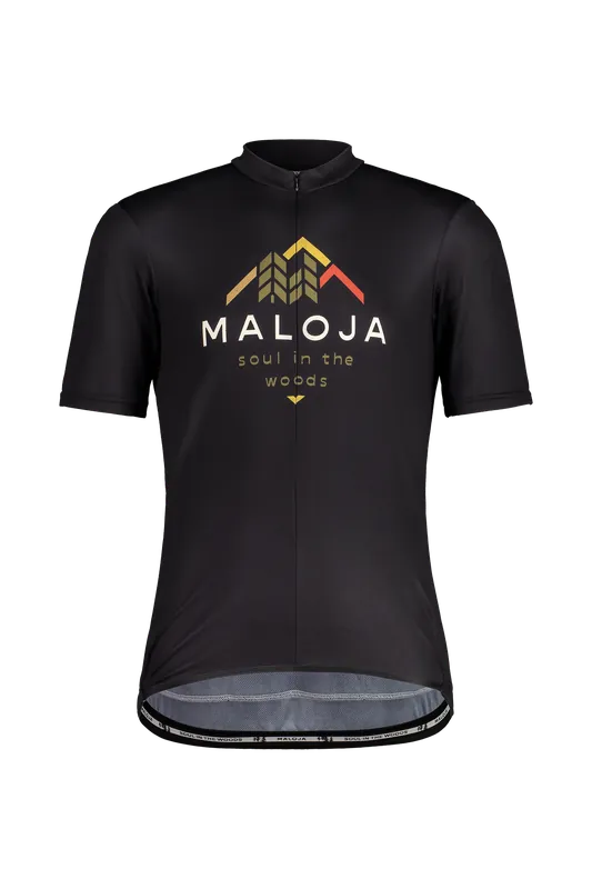 Maloja SchwarzerleM. 1/2 (Černá) - Pánský cyklistický dres s krátkým rukávem Endorphin Republic Cenová Bomba