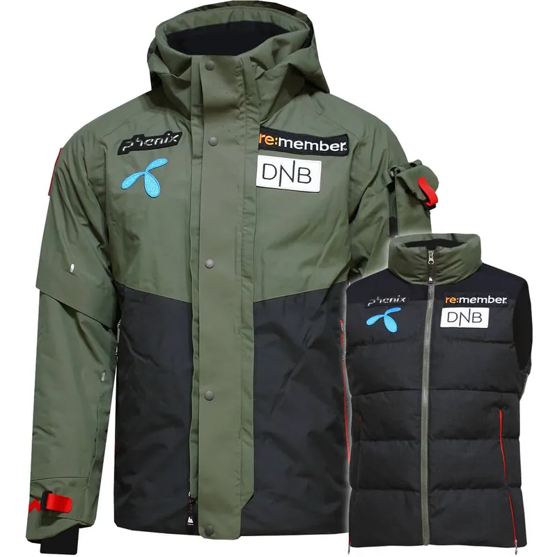 Phenix Norway Alpine Team Vest on Jacket (Olivová) - Lyžařská bunda s vestou Endorphin Republic Časově Omezené
