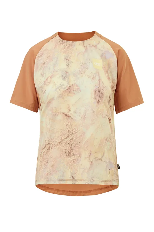 Objednat Nyní PICTURE Ice Flow print S/S (Tmavě červená) - Dámské cyklistické triko Endorphin Republic