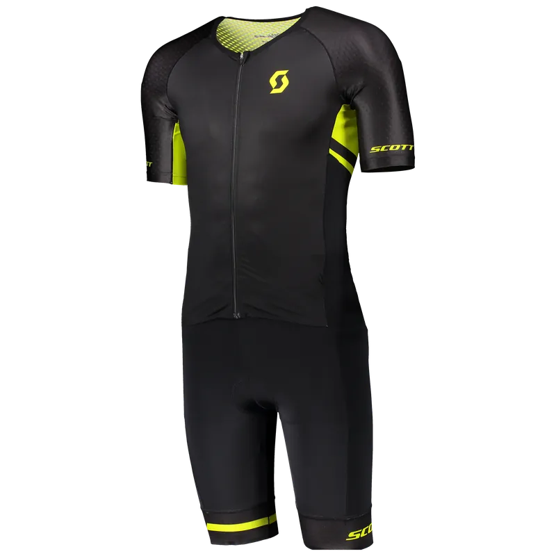 SCOTT Suit Plasma LD w/pad (Černá) - Pánské cyklistické body Endorphin Republic Finální Výprodej