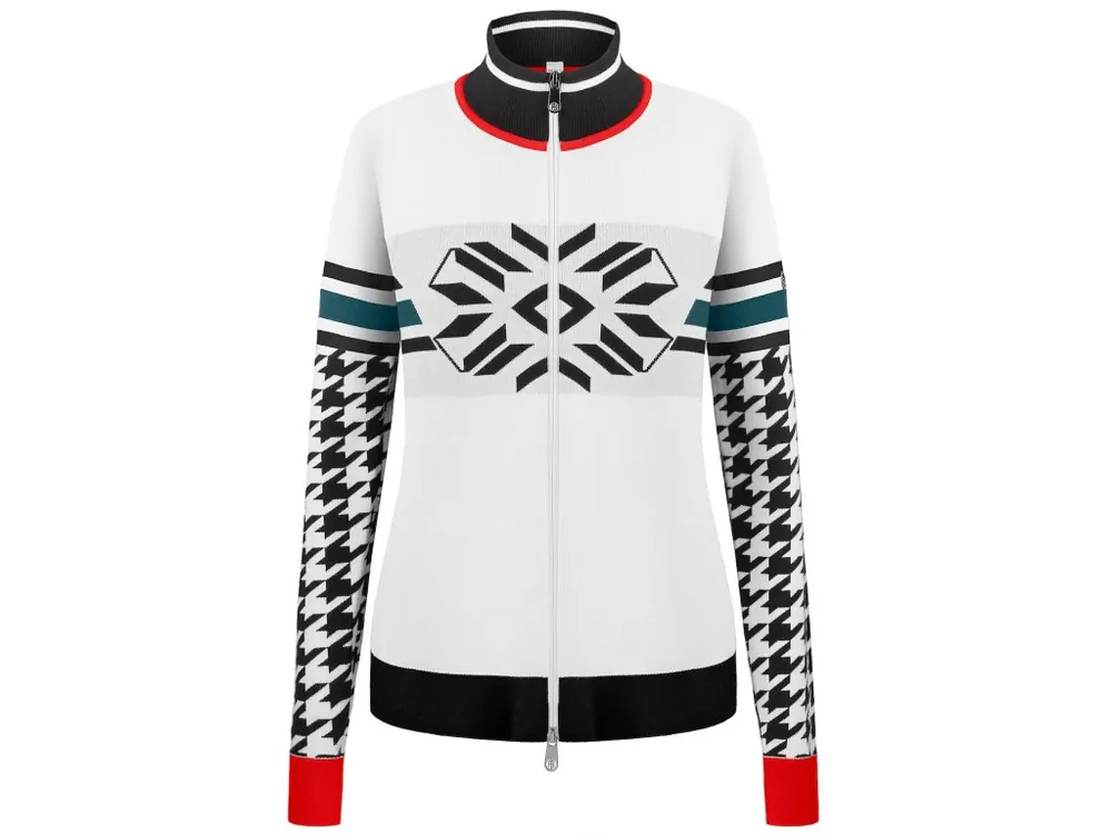 Expresní Doručení Poivre Blanc Knit Jacket (Bílá) - Dámský svetr s límcem Endorphin Republic