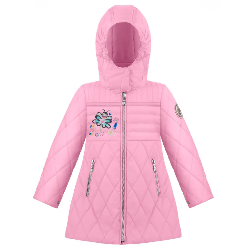Poivre Blanc Patch Quilted Coat (Purpurová) - Dívčí zimní kabát Endorphin Republic Rychlé Dodání