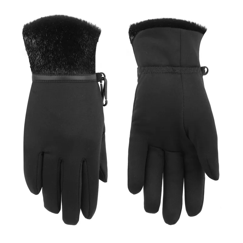 Bezpečná Platba Poivre Blanc Stretch Fleece Gloves (Černá) - Dámské rukavice Endorphin Republic