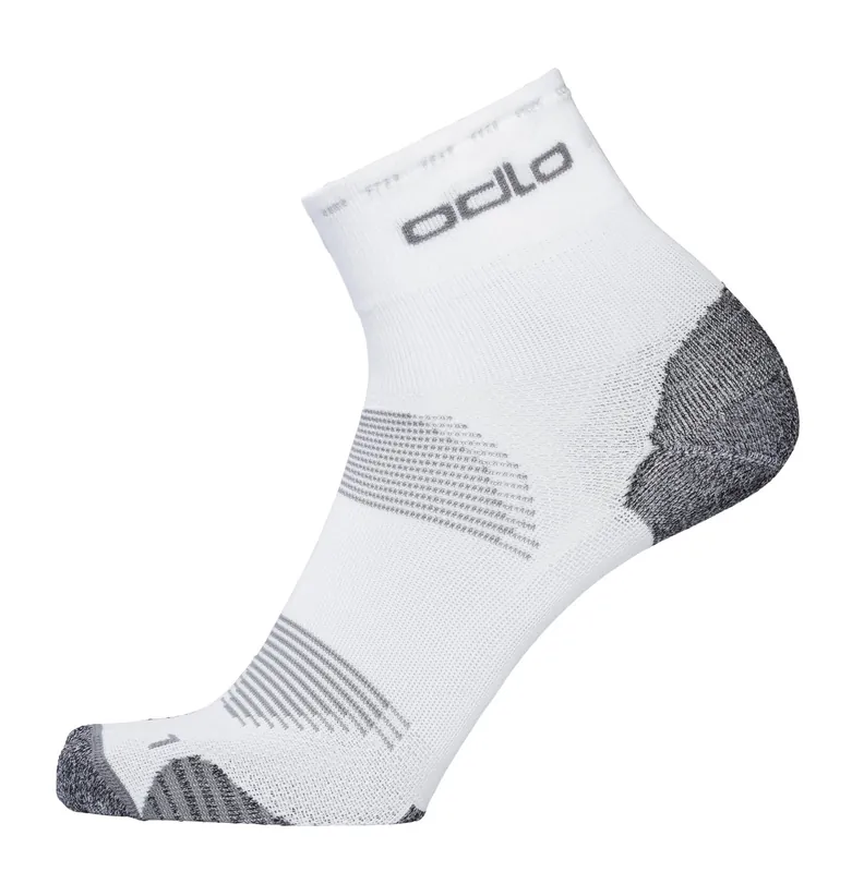 Nízká Cena ODLO CERAMICOOL Cycling Quarter Socks (Bílá) - Cyklistické ponožky Endorphin Republic