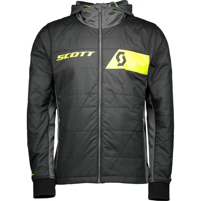 Scott jacket Factory Team Insulation (Černá) - Prošívaná bunda s kapucí Endorphin Republic Cenově Výhodný