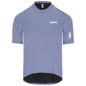 Nová Kolekce Q36.5 Adventure Tech T-shirt (Modrá) - Pánské cyklistické triko Endorphin Republic