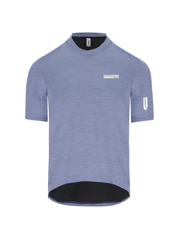 Nová Kolekce Q36.5 Adventure Tech T-shirt (Modrá) - Pánské cyklistické triko Endorphin Republic