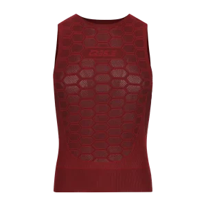 Q36.5 Base Layer 1 Sleeveless (Červená) - Cyklistické spodní tílko Endorphin Republic Horká Nabídka