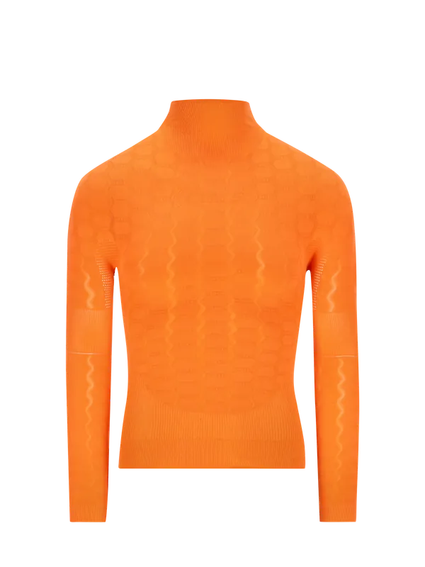 Q36.5 Base Layer 4 Plus long sleeve (Oranžová) - Spodní cyklistické triko s dlouhým rukávem Endorphin Republic Výprodej
