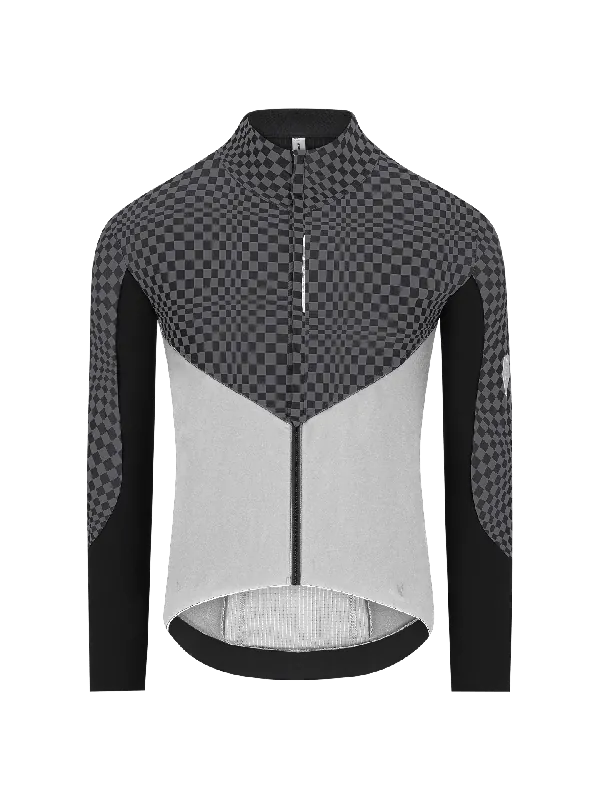 Q36.5 Dottore Hybrid Que (Šedá) - Pánský cyklistický dres Endorphin Republic Finální Výprodej