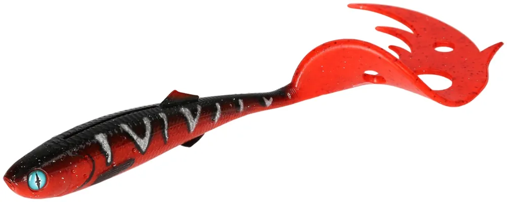 NÁSTRAHA - SICARIO PIKE TAIL 14cm/RED TIGER - 2 ks Autentický