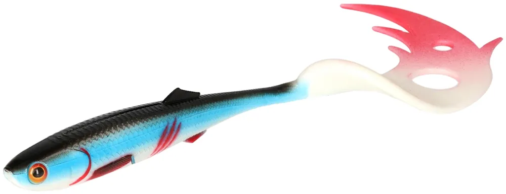 Zlevněný NÁSTRAHA - SICARIO PIKE TAIL 14cm/BLEEDING BLUE - 2 ks
