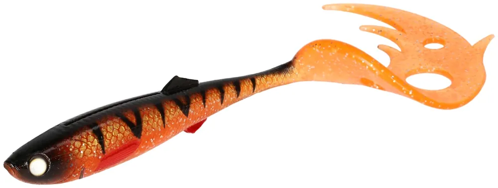 NÁSTRAHA - SICARIO PIKE TAIL 10.5cm/Orange Perch - 4 ks Akce