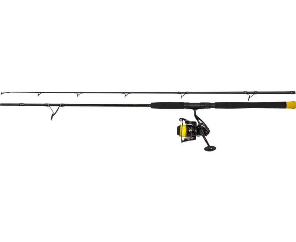 Cenový Hit Black Cat Prut Hard Core Combo Spin Rod 2,4m 200g + Naviják 5000 + Šňůra 0,38mm