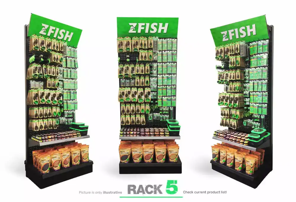 ZFISH Akční Set Produktů 5+ Prodejní Regál Zdarma! Omezená Nabídka