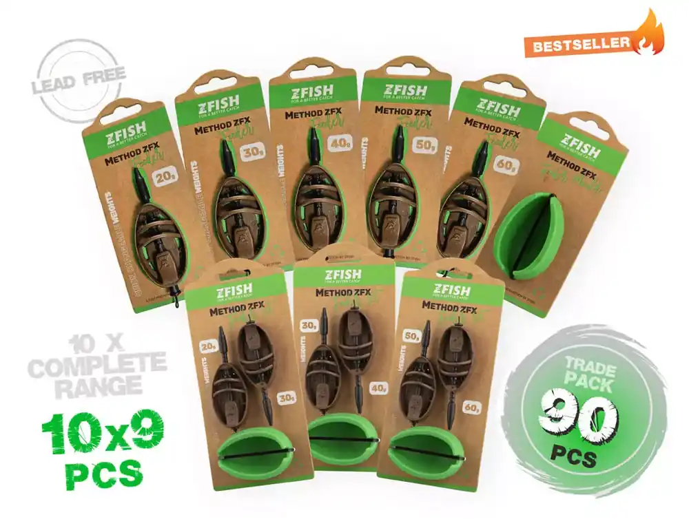 Sezónní Sleva ZFISH Trade Pack Method Feeder ZFX 90ks