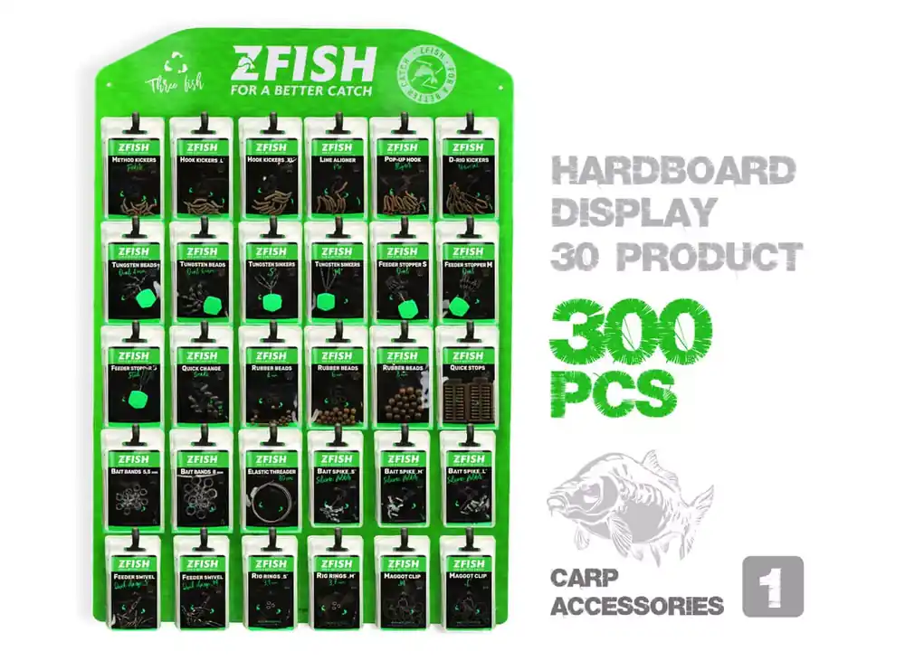 ZFISH Akční Set Kaprové Bižuterie 1+ Prodejní Tablo Zdarma! Ověřený